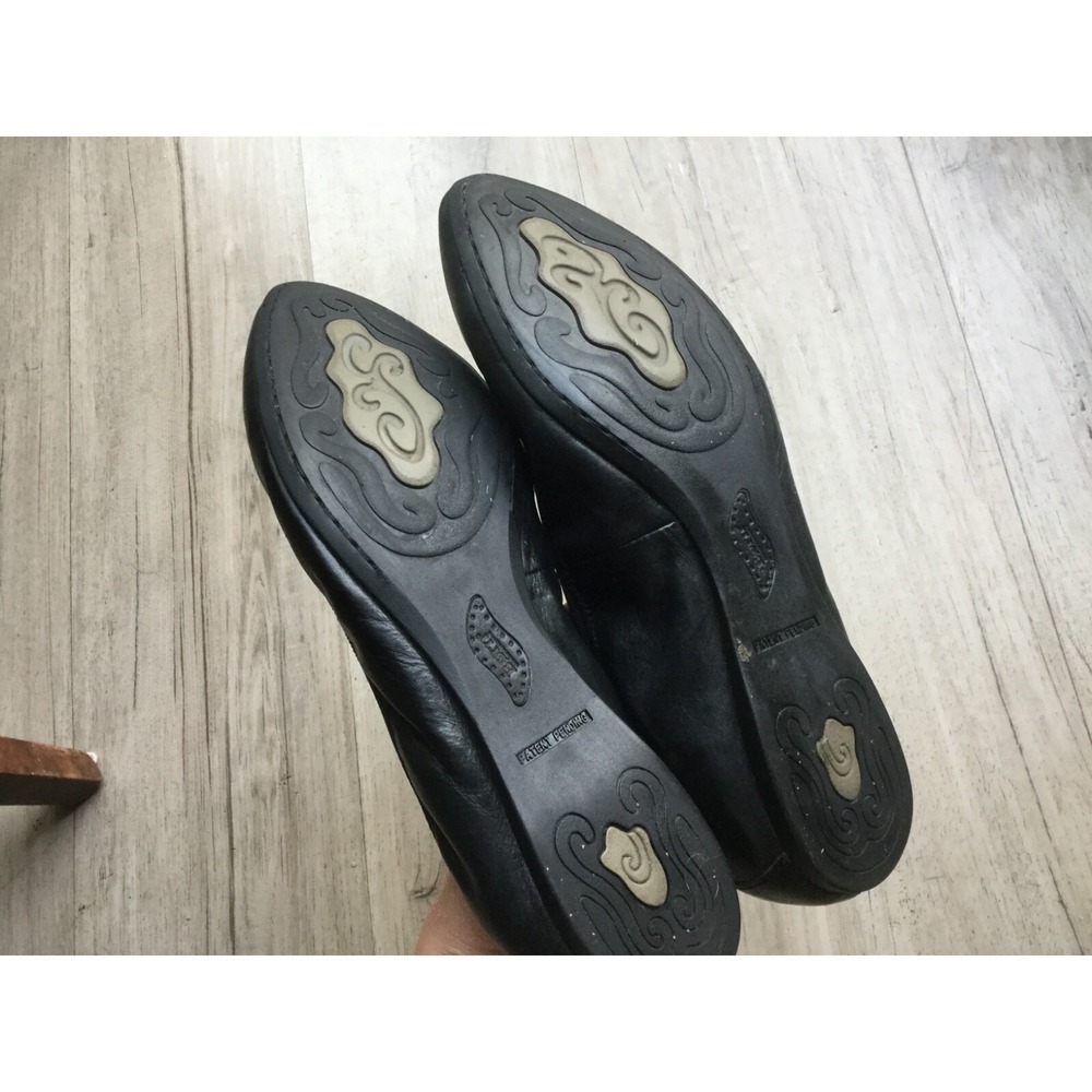 Born Black Leather Ballet Flats Padded Insole/Pointed Toe - Women Shoes Size 10. - Picture 4 of 5